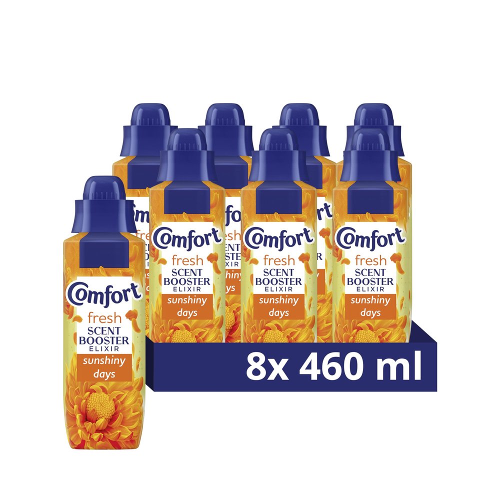 Comfort Fresh Sunshiny Days Scent Booster with ScentLock Technology Elixir for up to 10x More Freshness* 460 ml - Case pack of 8