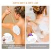 Long Handle Back Scrubber Back Lotion Applicator with 6pcs Replacement Heads for Deep Cleaning Lymphatic Drainage Skin Care view 4