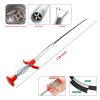 GDOMI 116" Drain Snake Hair Drain Clog Remover Tool with 4 Claws Bendable Hose - Flexible Grabber Claw Pick Up Reacher Tool for Clogged Drains Opener Cleaning view 2