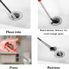 GDOMI 116" Drain Snake Hair Drain Clog Remover Tool with 4 Claws Bendable Hose - Flexible Grabber Claw Pick Up Reacher Tool for Clogged Drains Opener Cleaning view 4