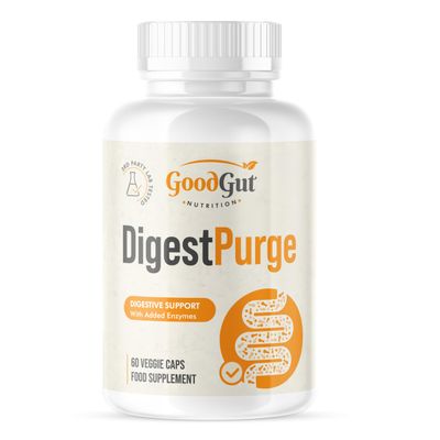 DigestPurge - Digestive Enzyme Complex with Betaine HCl Supports Digestion, Bloating & Discomfort Relief and Nutrient Absorption Betaine HCl - Vegan, Gluten-Free, Non-GMO 60 Tablets