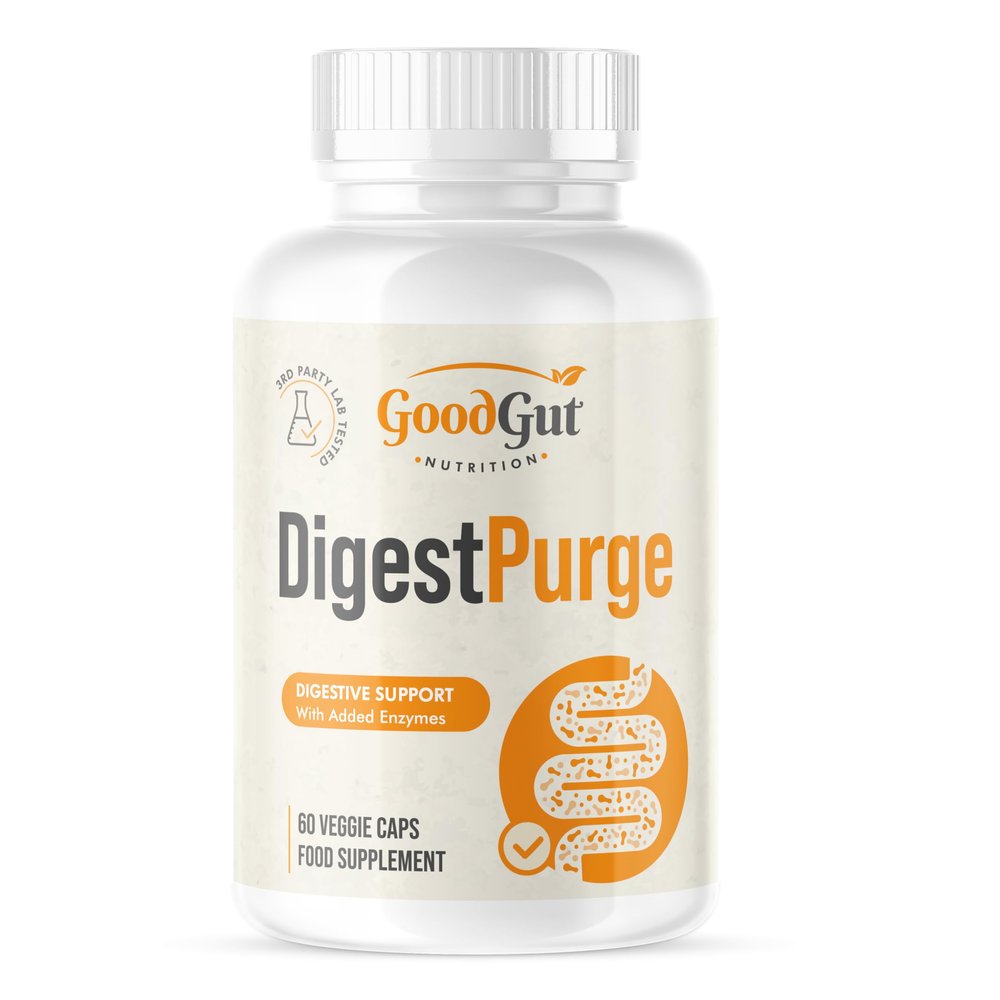 DigestPurge - Digestive Enzyme Complex with Betaine HCl Supports Digestion, Bloating & Discomfort Relief and Nutrient Absorption Betaine HCl - Vegan, Gluten-Free, Non-GMO 60 Tablets
