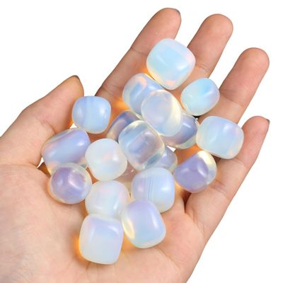 10pcs Fluorite Opal Natural Stone Square Stone Polishing Aquarium Decoration Gift