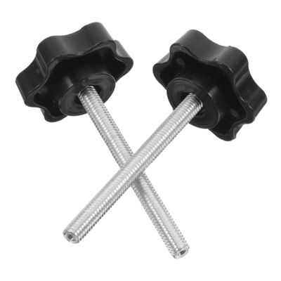 DEARMAMY Rollator Walker Replacement Hand Screw Set M6 Threaded Star Knob with Washer for Mobility Aid Adjustment Walker Arm Rest Attachment