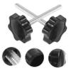 DEARMAMY Rollator Walker Replacement Hand Screw Set M6 Threaded Star Knob with Washer for Mobility Aid Adjustment Walker Arm Rest Attachment view 4