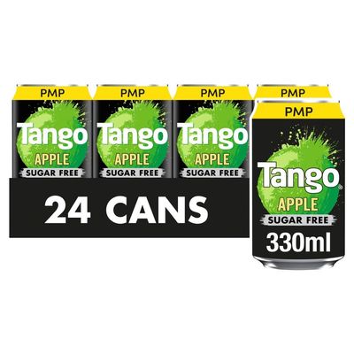 Soft Drink Cans All Flavours 24x330ml (330ml, Tango Apple Sugar Free)