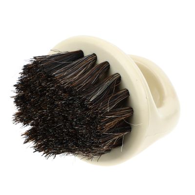NIYANGLE Softer Cleaning Brush with Supple Horsehair Bristles and Hanging Design, Lint-free Shoe Brush for Clothes and Footwear Cleaning, Compact Plastic Handle for Home Use