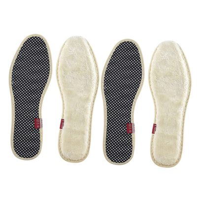 Vaguelly 2 Pairs of Winter Warm Insoles for Shoes Thickened Imitation Wool and Breathable Latex Material, Keep Feet Warm and Fit Most Styles of Shoes for Winter