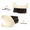 FOMIYES Portable Shoe Cleaning Brush Scrubbing Brush with Soft Horsehair Bristles for Effective Shoe Care and Hanging Design, Black Plastic Handle and Everyday Use view 3