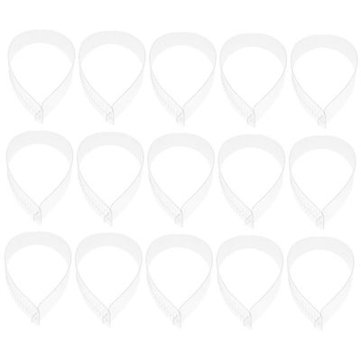 minkissy 80pcs Plastic Collar Stays White Shirt Collar Stiffeners Practical and Can be Buckled for Shirt Support and Blouse Strips