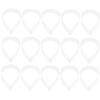 minkissy 80pcs Plastic Collar Stays White Shirt Collar Stiffeners Practical and Can be Buckled for Shirt Support and Blouse Strips view 1