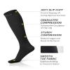 CAMBIVO Compression Socks for Women & Men 2 Pairs, Flight Socks Compression Stockings Running Socks for Calf & Ankle Support, Sports, Flying, Maternity Pregnancy, Nurses, Travel view 3