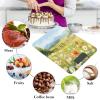Lyeorm Wildflowers Food Scale Digital Kitchen Scale Weight Grams and Ounces for Cooking Baking with 4 Units & LCD Display view 4