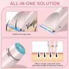 2025 New Glow Aura Womens Shaver, GlowShave 2-in-1 Womens Body Shaver, Bikini and Facial Trimmer for Women, Groin Trimmer for Men, Wet & Dry, IPX7 Waterproof & Easy Cleaning (Blue) view 4