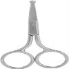 Nose Hair Scissors, Facial Hair Scissors, Professional Stainless Steel Rounded Tip Scissors For Eyebrows Nose Moustache Beardmj-Wb090 Useful view 1