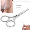 Nose Hair Scissors, Facial Hair Scissors, Professional Stainless Steel Rounded Tip Scissors For Eyebrows Nose Moustache Beardmj-Wb090 Useful view 4