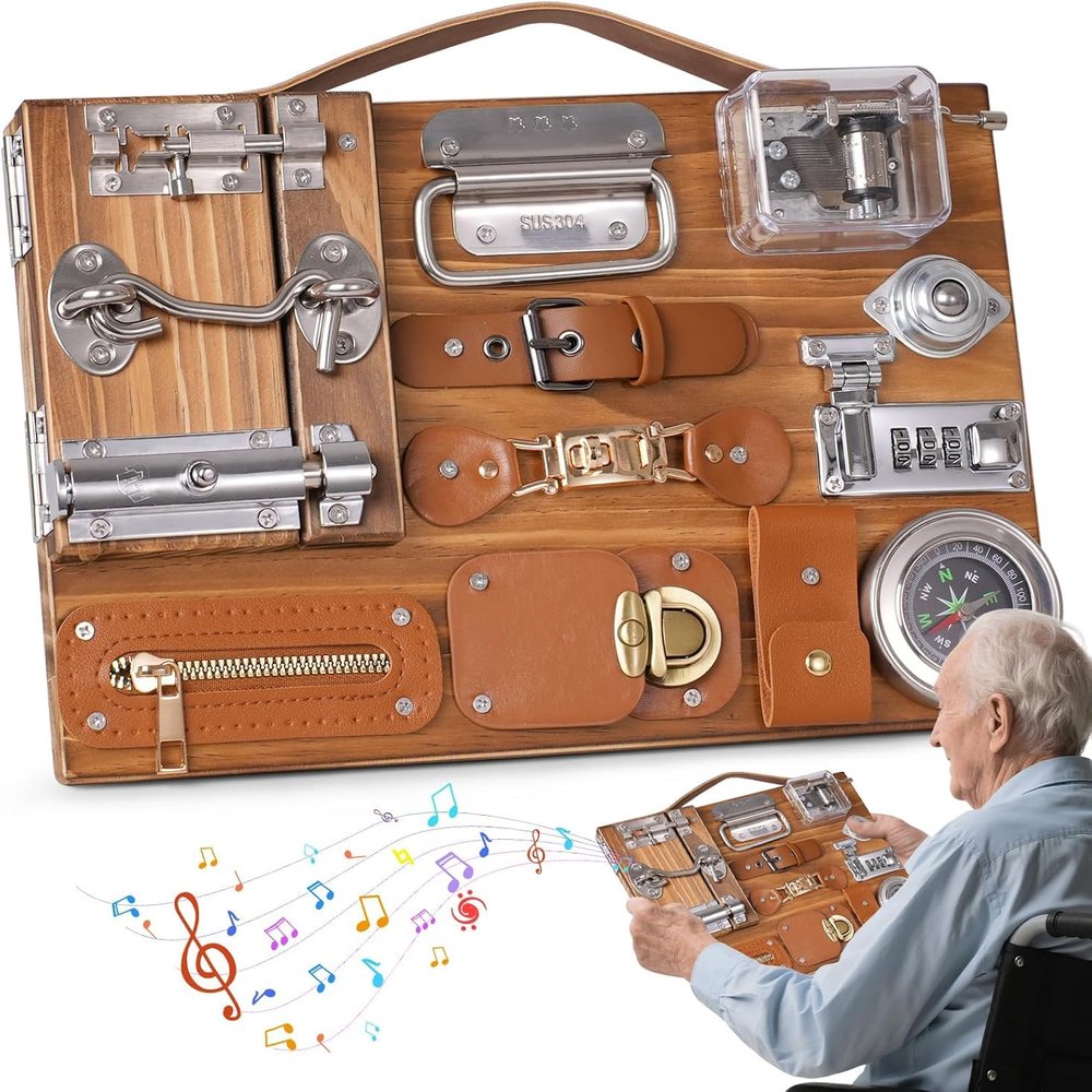 Suitable for dementia, busy chalkboards for the elderly.