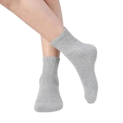 AAILA FASHION Unisex Grey Low-Cut Sports Socks - Breathable, Cushioned, Multi-Pack Gym Running UK (3)
