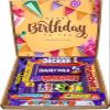GRO VITS - Happy Birthday Chocolate Gift Box Hamper - 10 Mini Chocolate bars, Gift Letter Box Friendly, Treats Box, Perfect for Surprises Birthdays, Gifting And Treats view 1