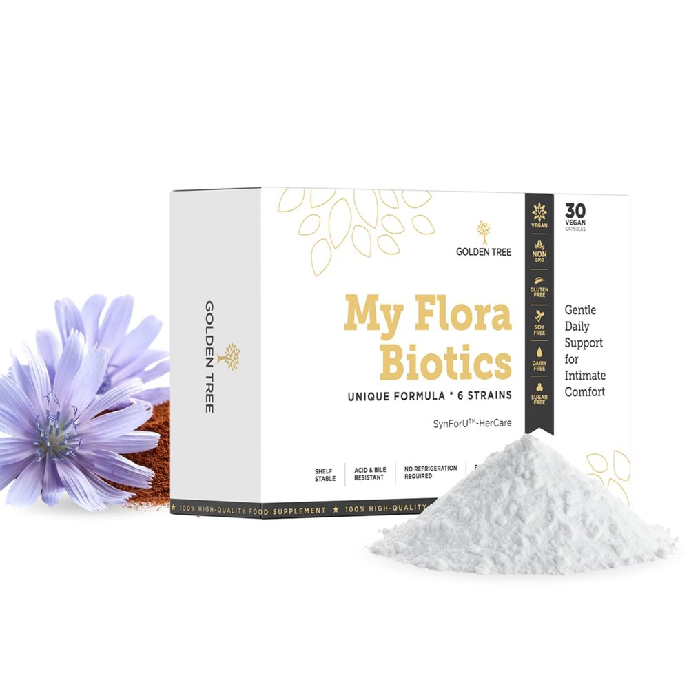 Golden Tree My Flora Biotics Probiotics for Women, 30 Capsules