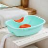 Portable Hairdressing Basin, Home Salon Washing System, Salon Shampoo, Sink, Portable Shampoo Basin with Neck Support, Reusable Buddy Tray with Drain Hose for Dyeing, Elderly Men view 2