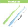 2 Pack Orthodontic Toothbrushes, Interspace Toothbrush Braces Toothbrush Wisdom Interdental Brushes for Detail Cleaning Braces Implants, Soft Grip Handle(Green, Blue) view 2
