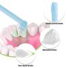 2 Pack Orthodontic Toothbrushes, Interspace Toothbrush Braces Toothbrush Wisdom Interdental Brushes for Detail Cleaning Braces Implants, Soft Grip Handle(Green, Blue) view 4