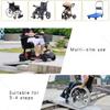 HTDRE Handicap Ramps Aluminum Wheelchair Ramp Foldable Threshold Ramp Portable Handicap Ramps For Home Entry Trolley Scooter Ramp Non slip Ramps Sturdy view 3