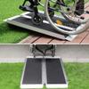 HTDRE Handicap Ramps Aluminum Wheelchair Ramp Foldable Threshold Ramp Portable Handicap Ramps For Home Entry Trolley Scooter Ramp Non slip Ramps Sturdy view 4