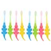 DEARMAMY 2sets Practical Kids Toothbrush Oral Health Care Toddler Toothbrush Set Adorable Crocodile Design 8pcs*2 view 1