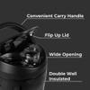 HydroJug 24 oz New Stainless Steel Shaker Insulated, Leakproof, BPA-Free with Silent Mixing Grate No Clumps, No Noise Premium Shaker for Fitness, Sports & Everyday Use, Black Leopard view 3