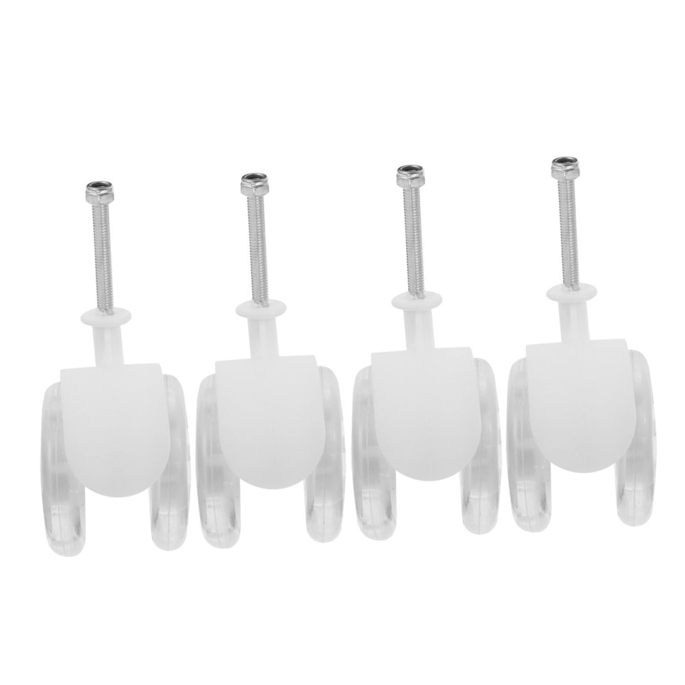 SUPVOX 4pcs Plastic Wheel Replacement Parts for Walker Wheels Stroller and Beach Cart for Walkers and Shopping Carts