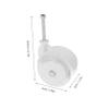 SUPVOX 4pcs Plastic Wheel Replacement Parts for Walker Wheels Stroller and Beach Cart for Walkers and Shopping Carts view 2