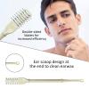 2 In 1 Manual Nose Hair Trimmer Ear Pickers For Women Man Nostril Hair Remover Tool Rotating Nasal Hair Cutter view 3
