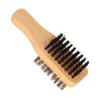 DEARMAMY Beard Cleaning Brush Barber Beard Brush Small Dual-sided Boar Bristle Beech Wood Grooming Tool and Mustache Care at Home Or Salon view 1