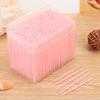 1100pcs Box Dual Head Teeth Cleaning Toothpick Oral Care Floss Pick Yellow for Most People (Pink) view 4