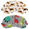 2 Piece Sleep Mask for Back and Side Sleeper, Hello Red Green Blue Dinosaur 100% Light Blocking Eye Mask, Adjustable & Breathable Sleeping Eye Cover, Zero Eye Pressure view 1