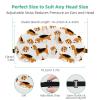 2 Piece Sleep Mask for Back and Side Sleeper, Hello Red Green Blue Dinosaur 100% Light Blocking Eye Mask, Adjustable & Breathable Sleeping Eye Cover, Zero Eye Pressure view 3