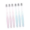 VALICLUD 6pcs Crystal Toothbrush Set with Soft Bristles and Wide Head for Adults, Deep Cleaning and Comfortable Grip, Suitable for Travel and Camping, Pegt and Pet Material view 1