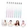 VALICLUD 6pcs Crystal Toothbrush Set with Soft Bristles and Wide Head for Adults, Deep Cleaning and Comfortable Grip, Suitable for Travel and Camping, Pegt and Pet Material view 2