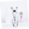 VALICLUD 6pcs Crystal Toothbrush Set with Soft Bristles and Wide Head for Adults, Deep Cleaning and Comfortable Grip, Suitable for Travel and Camping, Pegt and Pet Material view 4