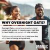 Grain UP - Overnight Oats, Luxurious Choconut Brownie, Convenient, Nutrient-Packed 8 x 60g Pots view 2