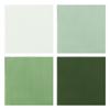100Pcs Sage Green Party Napkins Gradient Green Disposable Paper Napkins 4 Colors 6.5" Dinner Luncheon Cocktail Napkins for Xmas Birthday Wedding Baby Shower Party Supplies view 1