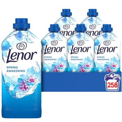 Lenor Fabric Conditioner 258 Washes, Spring Awakening, Provides Long Lasting Freshness, With 24h Odour Defence