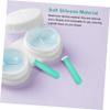 ERINGOGO 15 Pcs Silicone Lens Plunger Remover with Smooth and Rounded Surface for Insertion and Removal of Hard Contact Lenses, Portable Rgp Lens Applicator Tool Suitable for Home view 3