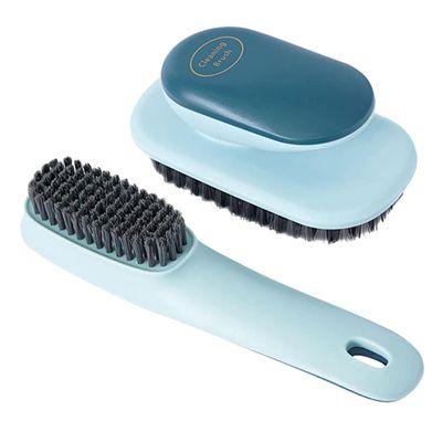 SOPOTUTU Scrub Brush and Easy to Grip Abs Handle with Soft Nylon Bristles 2pcs for Clothing and Shoes for Home and Kitchen Cleaning Tasks