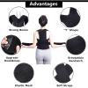 XS-5XL Plus Size Corrector Men Women Back Brace Lumbar Decompression Shoulders Clavicle Support Adjustable Trainer Stop Slouching and Hunching view 2