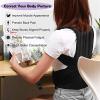 XS-5XL Plus Size Corrector Men Women Back Brace Lumbar Decompression Shoulders Clavicle Support Adjustable Trainer Stop Slouching and Hunching view 3