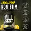 Animal Pump NS Stim-Free Pre Workout Powder for Men & Women - Caffeine-Free Preworkout for Energy, Focus and Muscle Builder, Beta Alanine, Citrulline, Nitrosigine and Nootropics, Lemon Surge, 442g view 2