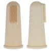 Baby Finger Toothbrush, Food Grade Silicone Tooth Cleaner, 0-2 Years Infant Toddler Soft Silicone Training Aid BPA Free, 2 Pack (Sand+Shifting Sand) view 1